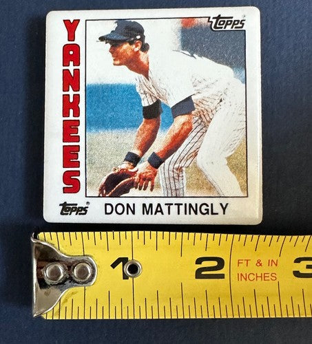 DON MATTINGLY Topps Rookie Card MAGNET Fridge yankees Rc 2 3/4 “ Mint