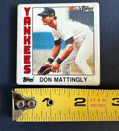 DON MATTINGLY Topps Rookie Card MAGNET Fridge yankees Rc 2 3/4 “ Mint