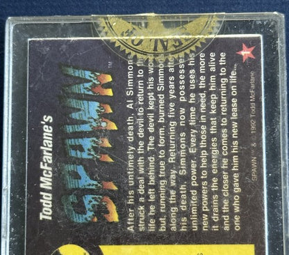 1992 Todd McFarlane's Spawn PROMO  Card # 1 Gold Edition Factory Sealed Mint