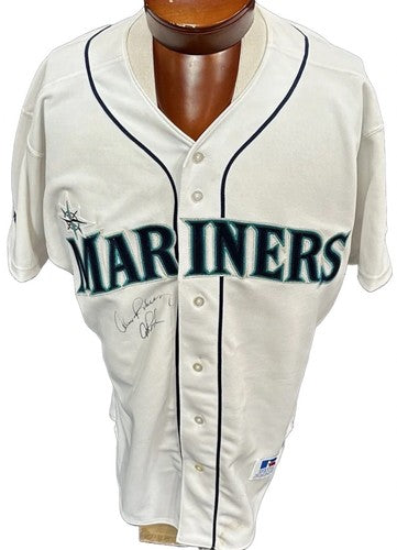 Alex Rodriguez Signed Mariners Russell Authentic Jersey ARod Rookie Auto PSA COA