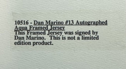 Dan Marino Signed Wilson Vintage Dolphins Authentic On Field Jersey Auto UDA HOF