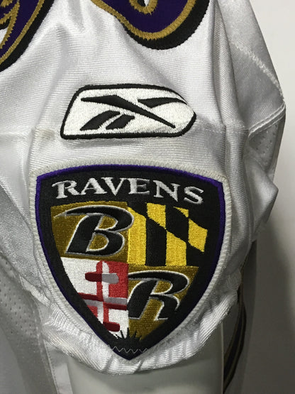 Trevor Pryce #90 signed game used Reebok 2008 Tag Patch Ravens Jersey Auto Coa