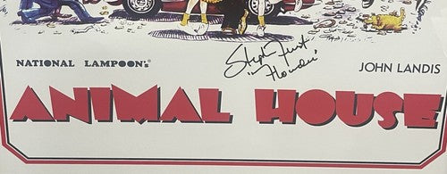Stephen Furst Signed Animal House Framed Full Movie Poster Flounder Auto Pic COA