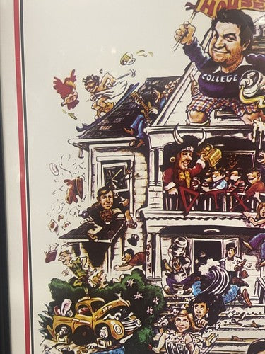 Stephen Furst Signed Animal House Framed Full Movie Poster Flounder Auto Pic COA