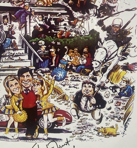 Stephen Furst Signed Animal House Framed Full Movie Poster Flounder Auto Pic COA