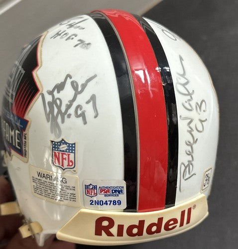 BILL WALSH & Don Shula Signed Nfl Mini Helmet Hof Auto Niners Dolphins Coach Psa