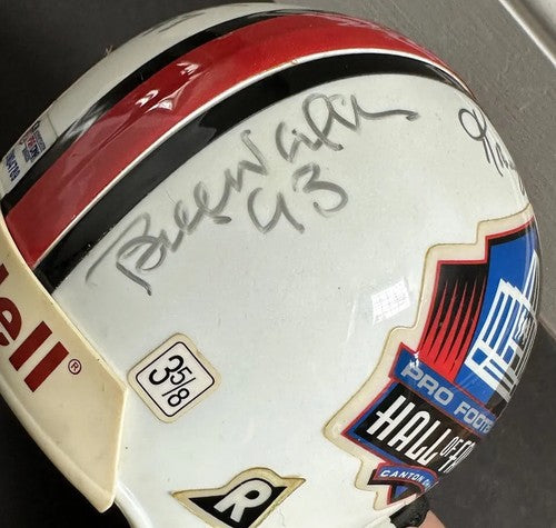 BILL WALSH & Don Shula Signed Nfl Mini Helmet Hof Auto Niners Dolphins Coach Psa