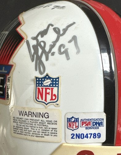 BILL WALSH & Don Shula Signed Nfl Mini Helmet Hof Auto Niners Dolphins Coach Psa