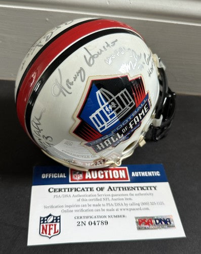 BILL WALSH & Don Shula Signed Nfl Mini Helmet Hof Auto Niners Dolphins Coach Psa