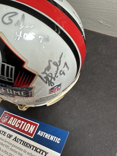 BILL WALSH & Don Shula Signed Nfl Mini Helmet Hof Auto Niners Dolphins Coach Psa