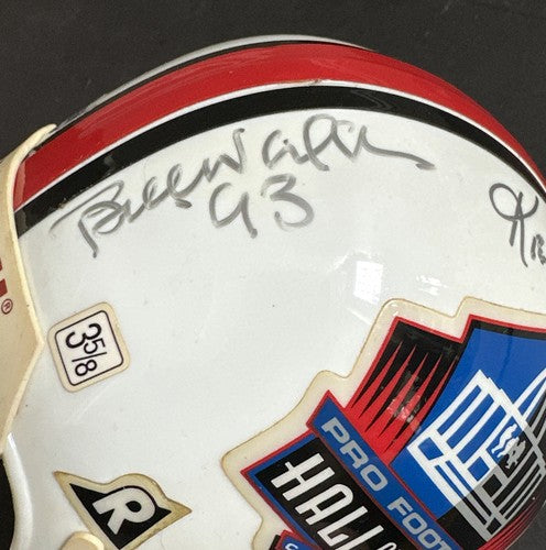 BILL WALSH & Don Shula Signed Nfl Mini Helmet Hof Auto Niners Dolphins Coach Psa