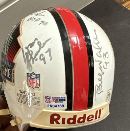 BILL WALSH & Don Shula Signed Nfl Mini Helmet Hof Auto Niners Dolphins Coach Psa