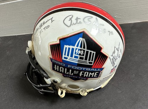 BILL WALSH & Don Shula Signed Nfl Mini Helmet Hof Auto Niners Dolphins Coach Psa