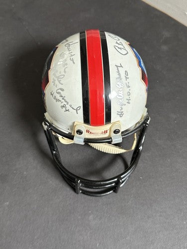 BILL WALSH & Don Shula Signed Nfl Mini Helmet Hof Auto Niners Dolphins Coach Psa