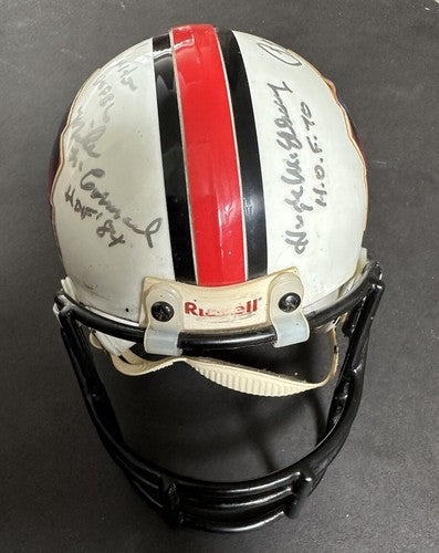 BILL WALSH & Don Shula Signed Nfl Mini Helmet Hof Auto Niners Dolphins Coach Psa