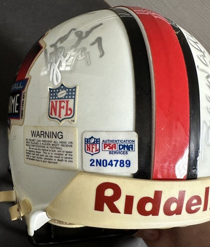 BILL WALSH & Don Shula Signed Nfl Mini Helmet Hof Auto Niners Dolphins Coach Psa