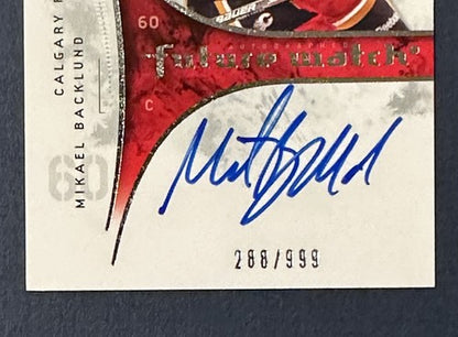 2009-10 SP Authentic MIKAEL BACKLUND Mint AUTO Rookie Future Watch /999 CALGARY
