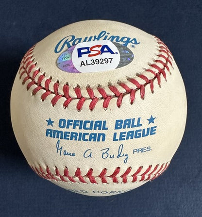 TOM SEAVER #41 Mets Signed Official A.L Baseball Mint AUTO Psa Coa 300 Win In AL