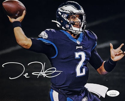 Jalen Hurts Signed 8x10 Photo Framed Eagles Mint Rookie Autograph Auto  JSA COA