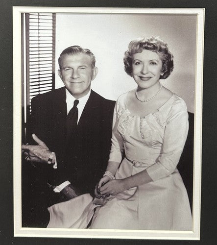 Gracie Allen & George Burns Dual Signed Cut Auto Framed Photo Collage PSA COA