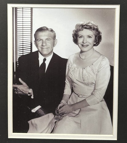 Gracie Allen & George Burns Dual Signed Cut Auto Framed Photo Collage PSA COA