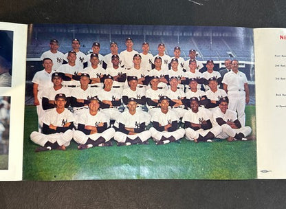 Fan Appreciation Day YANKEE Stadium Sept 21 1968 Fold Out Pamphlet Mickey Mantle