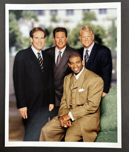 Cbs Nfl Today Football Sportscasters 8x10 Press Photo Deion Sanders Dan Marino