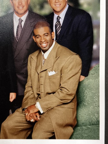 Cbs Nfl Today Football Sportscasters 8x10 Press Photo Deion Sanders Dan Marino