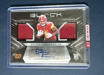 2022 Panini Black Brian Robinson Jr. Rookie Patch RPA /99 Commanders Sealed Mint
