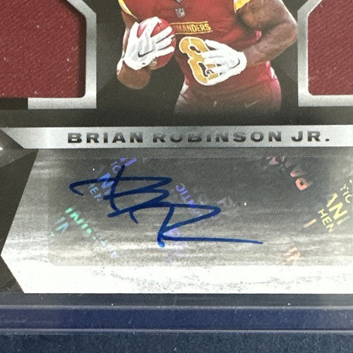 2022 Panini Black Brian Robinson Jr. Rookie Patch RPA /99 Commanders Sealed Mint