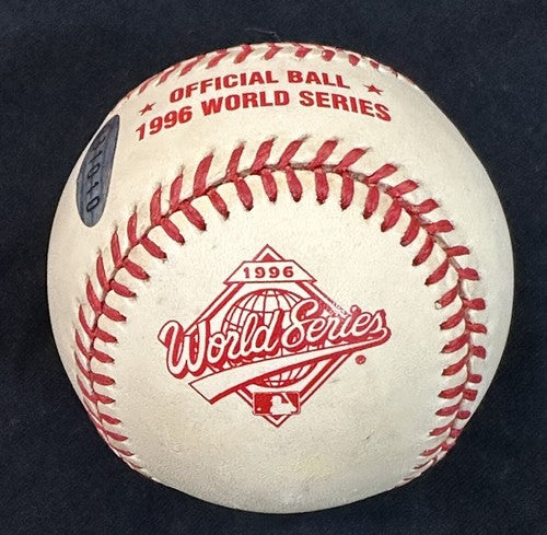 JOE TORRE + FRANK TORRE Signed 1996 World Series Baseball Yankees Auto Steiner