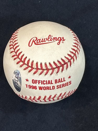 JOE TORRE + FRANK TORRE Signed 1996 World Series Baseball Yankees Auto Steiner
