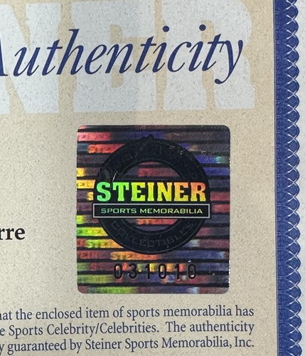 JOE TORRE + FRANK TORRE Signed 1996 World Series Baseball Yankees Auto Steiner