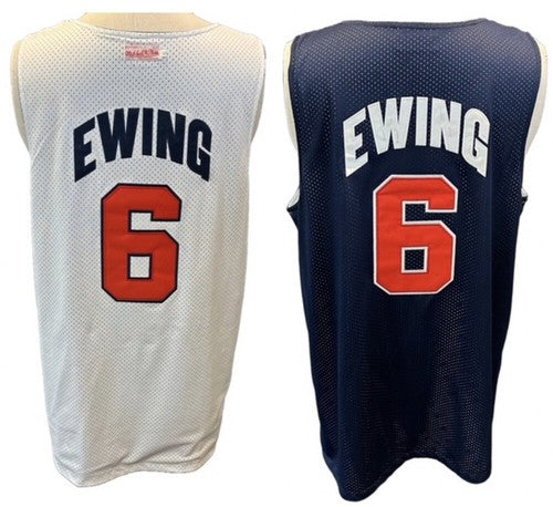 Patrick Ewing Mitchell & Ness Authentic USA Olympic Reversible Jersey #6 Size XL