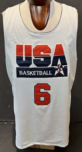 Patrick Ewing Mitchell & Ness Authentic USA Olympic Reversible Jersey #6 Size XL