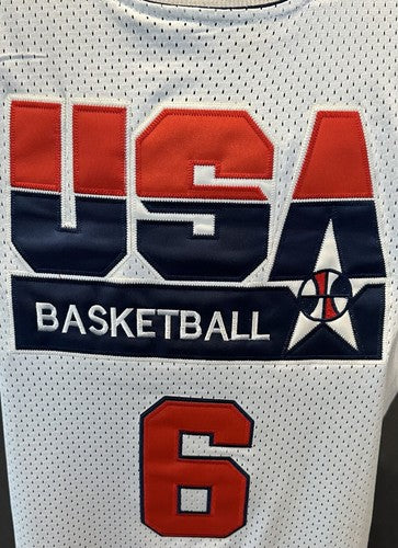 Patrick Ewing Mitchell & Ness Authentic USA Olympic Reversible Jersey #6 Size XL