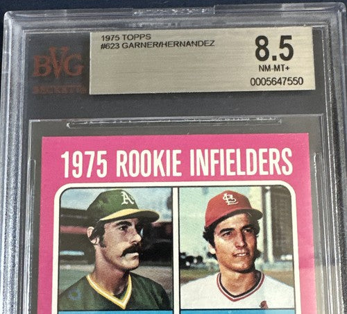 1975 Topps #623 Rookie Keith Hernandez RC Bvg 8.5 Mint + Centered Razor Sharp