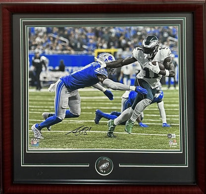 AJ Brown Signed 16x20 Framed Photo Philadelphia Eagles Mint Autograph BAS COA