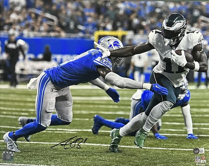 AJ Brown Signed 16x20 Framed Photo Philadelphia Eagles Mint Autograph BAS COA