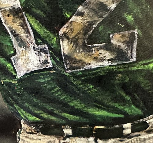 Joe Namath Jets Signed Stephen Holland Painted Giclee Canvas /99 OA Online Coa