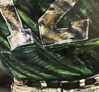 Joe Namath Jets Signed Stephen Holland Painted Giclee Canvas /99 OA Online Coa