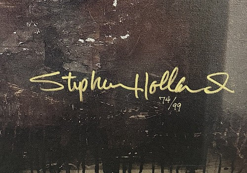 Joe Namath Jets Signed Stephen Holland Painted Giclee Canvas /99 OA Online Coa