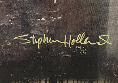Joe Namath Jets Signed Stephen Holland Painted Giclee Canvas /99 OA Online Coa