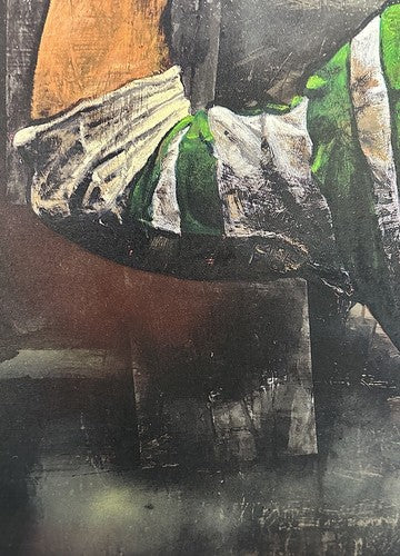 Joe Namath Jets Signed Stephen Holland Painted Giclee Canvas /99 OA Online Coa