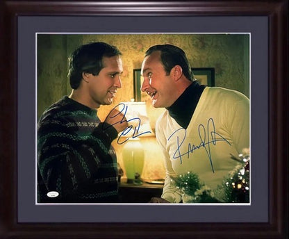 Chevy Chase Randy Quaid Signed 16x20 Framed Photo Christmas Vacation Auto JSA