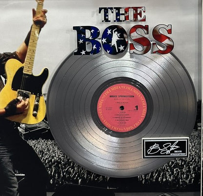 Bruce Springsteen The Boss Born In The USA Framed Platinum Record Facsimile Auto