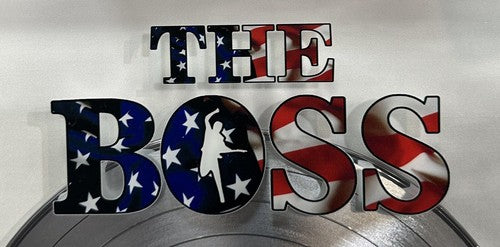 Bruce Springsteen The Boss Born In The USA Framed Platinum Record Facsimile Auto