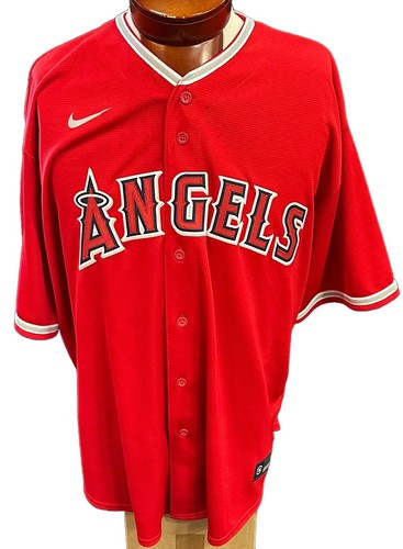 Mike Trout LA Angels Alternate Red Nike Jersey #27 Size 2XL Mint Licensed