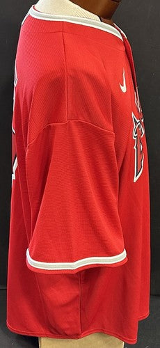 Mike Trout LA Angels Alternate Red Nike Jersey #27 Size 2XL Mint Licensed