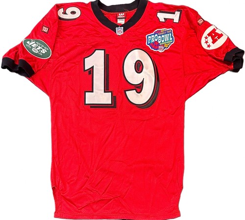 Keyshawn Johnson Jets AFC Wilson Authentic Game Used Issue Pro Bowl Patch Jersey